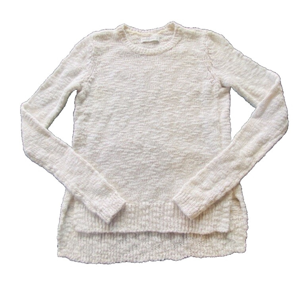 Abercrombie and Fitch A&FWhite Crew Neck Lightweight Sweater‎ Small